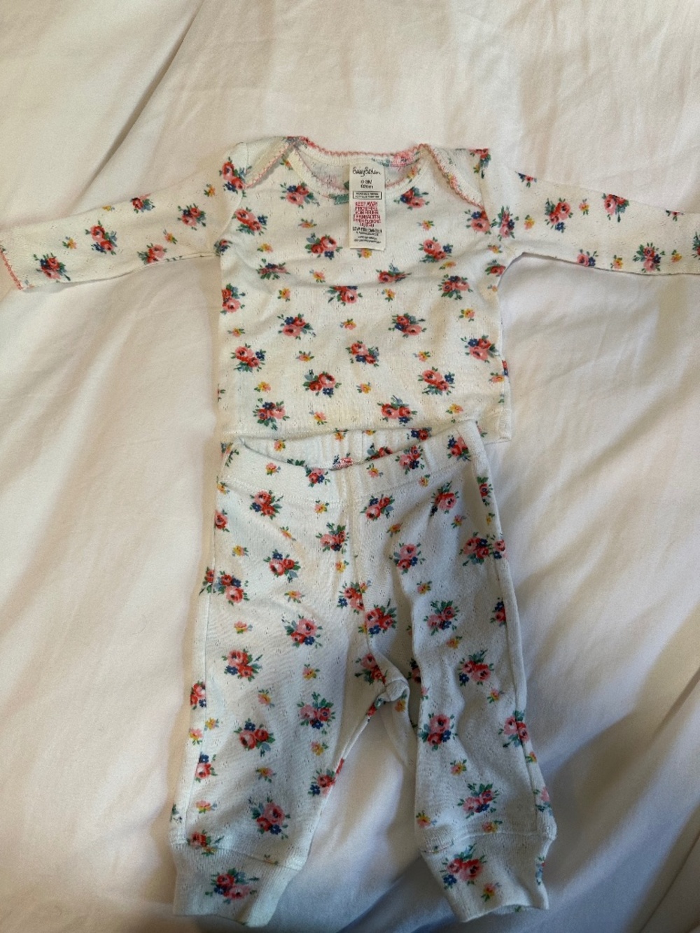 Baby Boden Floral Top & Pants Set 0-3M / 62cm